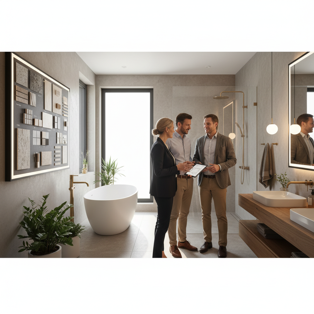 Realistische foto passend bij Expert in badkamerinrichting: professioneel advies voor uw perfecte ba